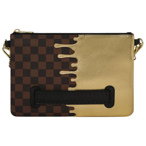 Sprayground Τσαντάκι ώμου Sharks In Paris Gold Drip Crossover Clutch